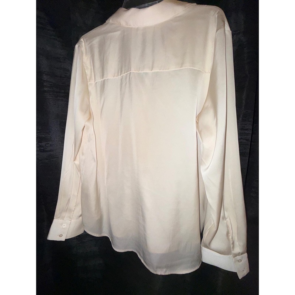 Women's Blouse Lot Size Large Maison d'Amélie Satin + Dokotoo Pink Ruffle Top - Picture 6 of 9
